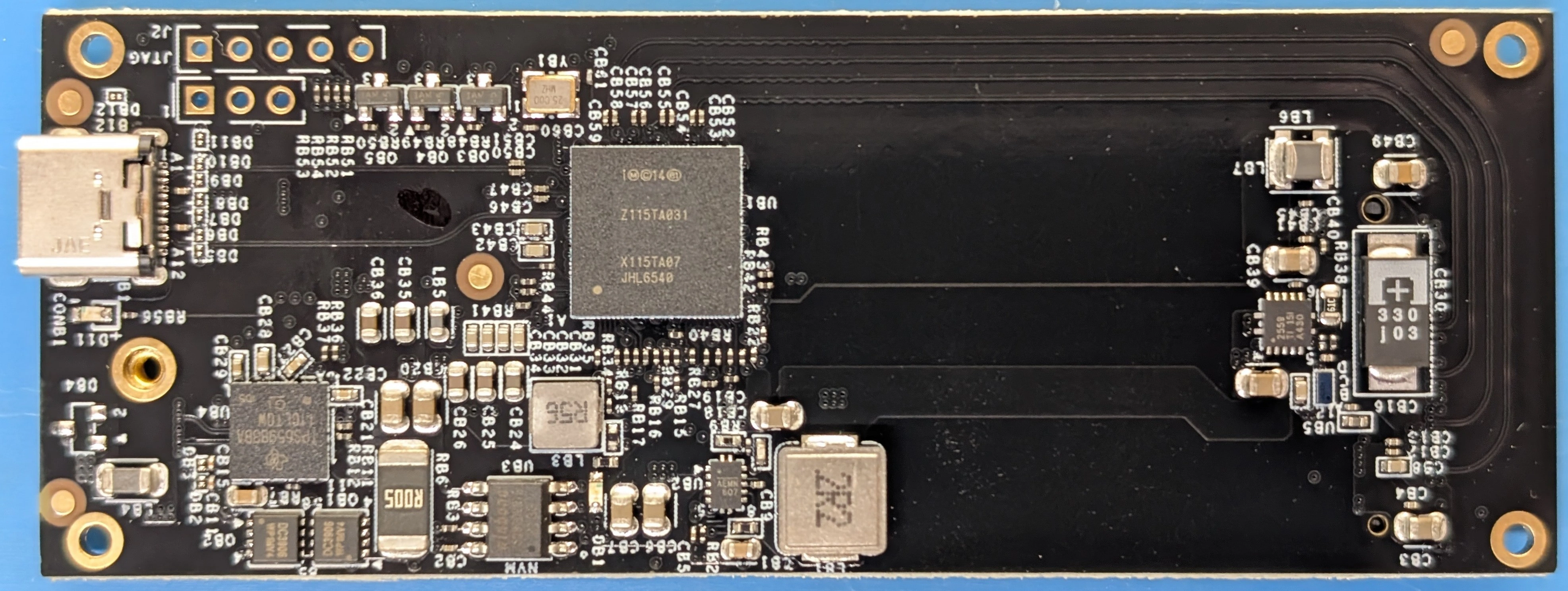 JoneyTech TBT3 to NVME adaptor, uses JHL6540 chipset on a black PCB